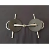 - Marque inconnue - Mors Et Embouchures>Mors simple brisure a aiguilles grandes branches, avec rondelles 145mm