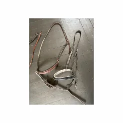 Decathlon Accessoires>Muserolle noire et blanche cheval