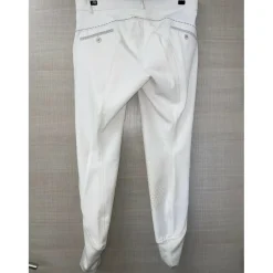 Pantalon blanc avec strass taille 42*Euro-star New