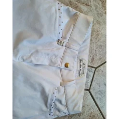 - Marque inconnue - Pantalons De Concours>Pantalon blanc strass la valencio neuf