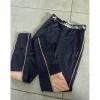 pantalon bleu marine et orange*Fouganza Discount