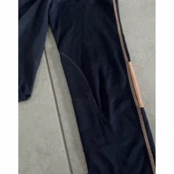 pantalon bleu marine et orange*Fouganza Discount