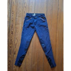 Pantalon Bleu marine liseré orange et strass*- Marque inconnue - Online