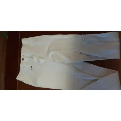 Pantalon equitation blanc Decathlon T 36 BE*Fouganza Clearance