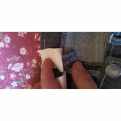 PANTALON FOND PEAU DENIM GRIS (JEAN) FEMME*HV Polo New