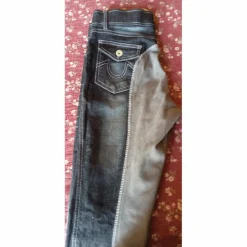 PANTALON FOND PEAU DENIM GRIS (JEAN) FEMME*HV Polo New