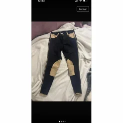 - Marque inconnue - Pantalons>Pantalon noir et beige