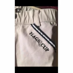 Flags and Cup Pantalons De Concours>pantalon équitation blanc
