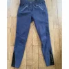 Pantalon équitation cheval poney Equithème Lotty 36/S grip antidérapant bleu marine violet*Equitheme Hot