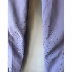 Pantalon équitation cheval poney Equithème Lotty 36/S grip antidérapant bleu marine violet*Equitheme Hot