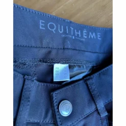 Pantalon équitation noir Equithème Georg fond silicone homme*Equitheme Clearance
