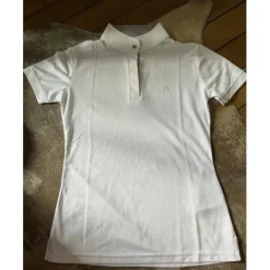 Equitheme Polos / Tshirts Équitation>Polo de concours blanc équithème