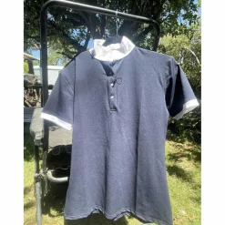 - Marque inconnue - Chemises & Polos>polo de concours bleu et blanc manches courtes
