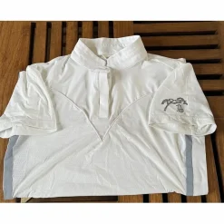 Penelope Leprevost Chemises & Polos>Polo de concours Pénélope Moon Mesh blanc