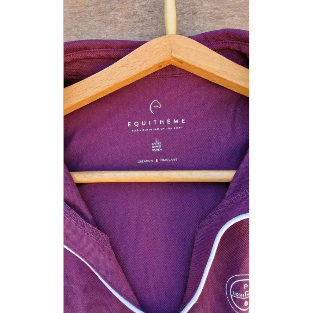 Polo d'équitation sans manches femme Equithème Sarah*Equitheme Hot