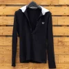 - Marque inconnue - Chemises & Polos>Polo Fred Perry - manche longue - Taille S - style équitation