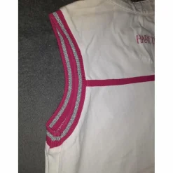 Polo concours blanc et rose*Harcour Hot