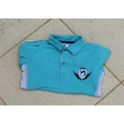 Fouganza Polos / Tshirts Équitation>Polo manches longues bleu ciel