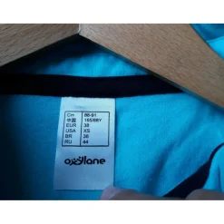 Polo manches longues turquoise T.38*Fouganza Sale