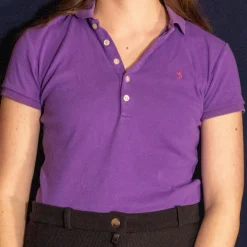 - Marque inconnue - Polos / Tshirts Équitation>Polo Ralph Lauren - violet - Taille XS - équitation