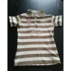 - Marque inconnue - Polos / Tshirts Équitation>Polo rayé marron et beige taille S