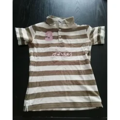 - Marque inconnue - Polos / Tshirts Équitation>Polo rayé marron et beige taille S