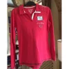 Polo rouge Manches longues Femme T42*Fouganza Discount