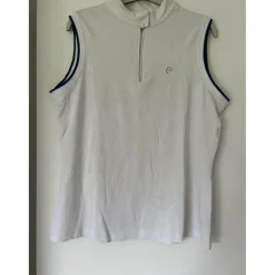 Equitheme Chemises & Polos>Polo sans manche blanc