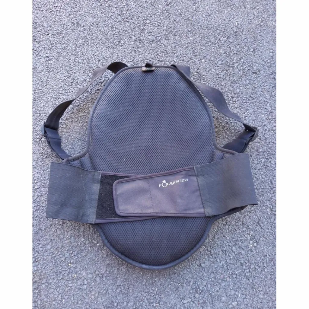 Fouganza Gilets De Cross Et Coques Dorsales>Protection dorsale adulte Safety noire taille S