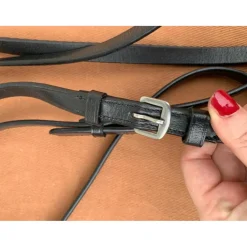 Rênes allemandes poney cuir*Equitheme Clearance