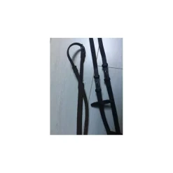 Rênes 1/2 rondes surpiquées en caoutchouc*CWD New