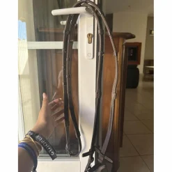 rênes marron avec arrêtoirs*CWD Discount
