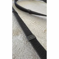 Rênes tissur et grip cuir noir*Passier Hot