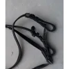 - Marque inconnue - Rênes>Rênes sangle et cuir noires