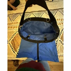 Equitheme Filets - Sacs À Foin>Sac à foin premium Equithème bleu en tissu, utilisé une seule fois