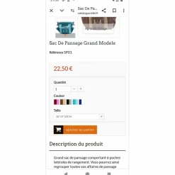Sac de pansage SP01 marque*T de T Hot