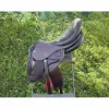 Childeric Selles D'Obstacle>Selle sans quartier 18" Havane Châtaigne
