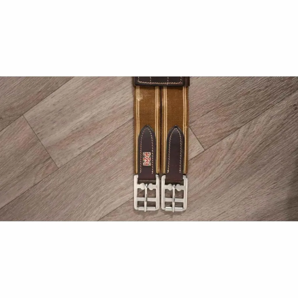 Selle cuir 17,5" bon état avec étrivières et sangle*Fouganza Hot
