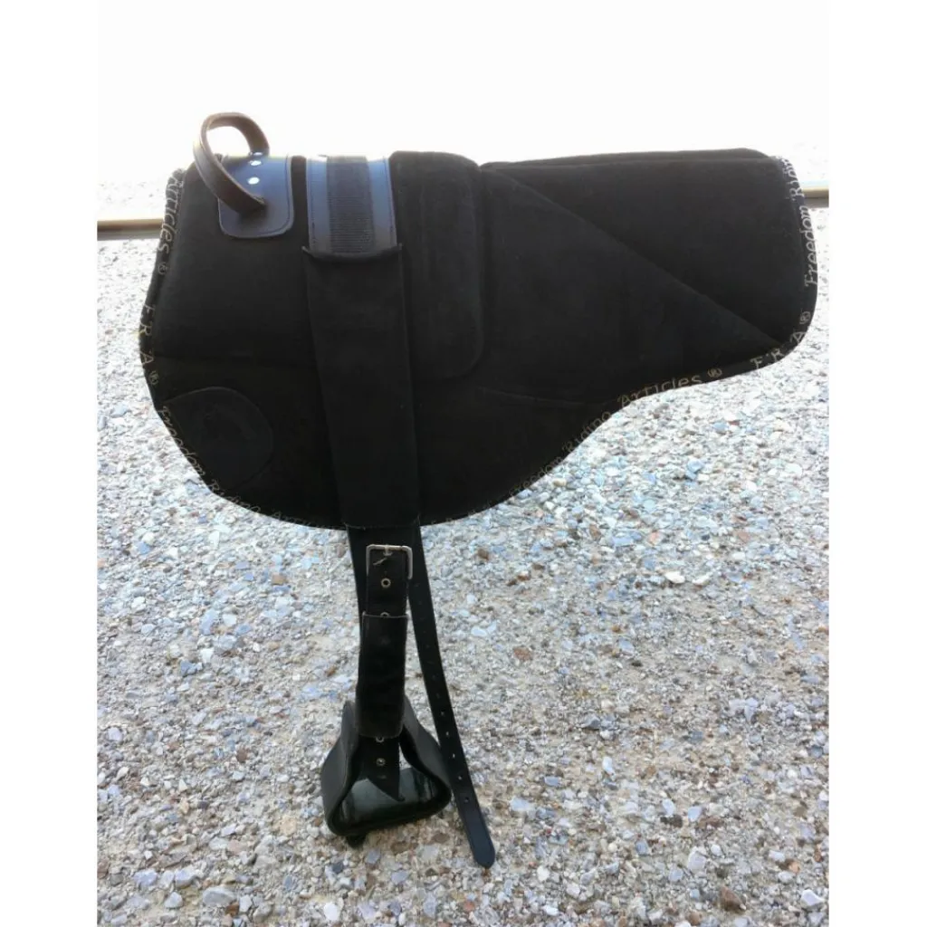 - Marque inconnue - Tapis De Monte À Cru>Selle de monte à cru avec étriers