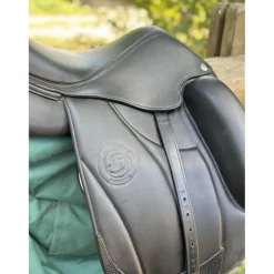 Forestier Selles De Dressage>Selle Aachen 17” 2A – Noir toute veau (2022) + sangle + étrivières