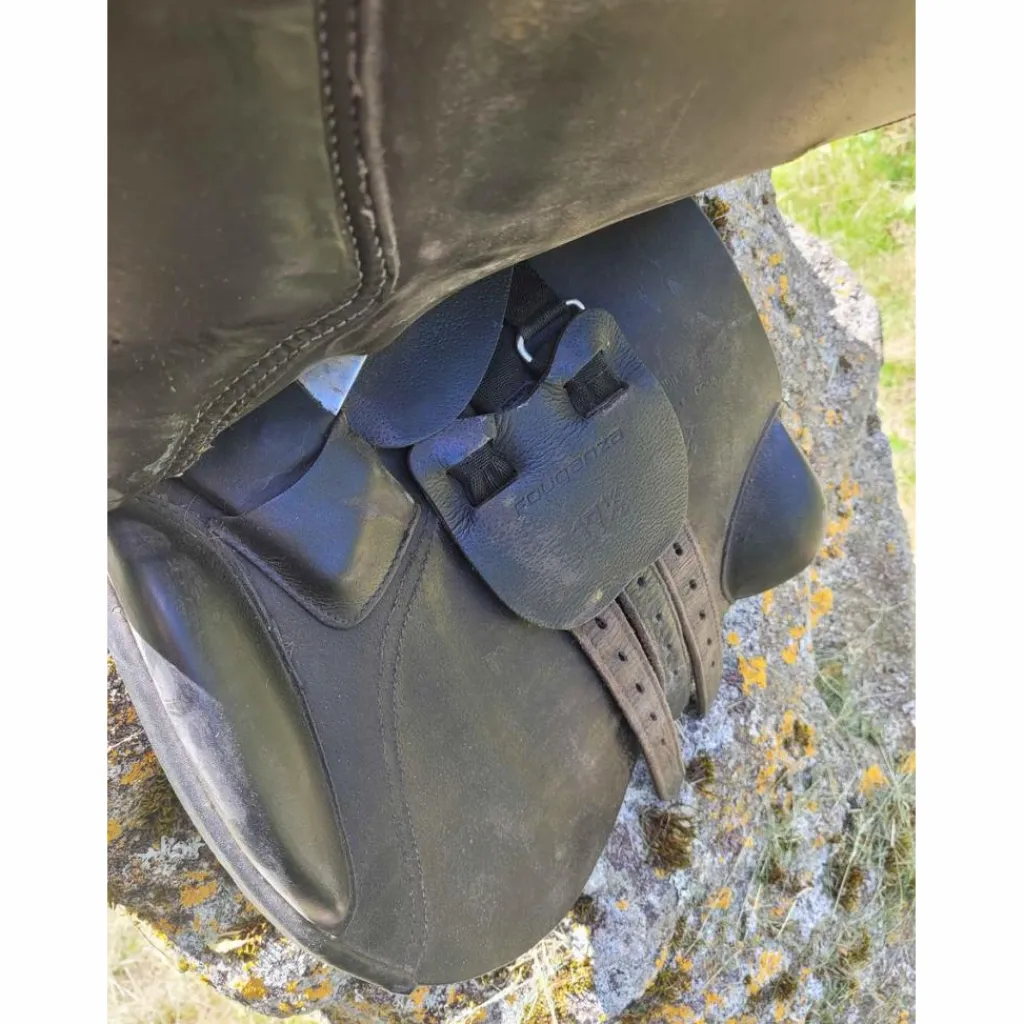 Fouganza Selles Mixtes>selle noire 17 pouce 1/2