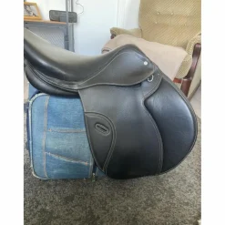 Selle Paddock – Cuir noir – 310*Fouganza Clearance