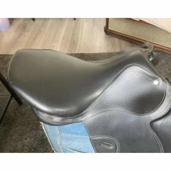 Selle Paddock – Cuir noir – 310*Fouganza Clearance