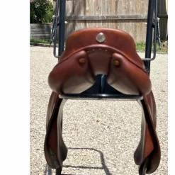 Hermes Selles Mixtes>SELLE CAVALE taille 17 irish/taupe MIXTE 2019 PARFAIT ETAT + BOITE