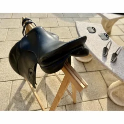 Selle mixte en cuir noir*Fouganza Sale