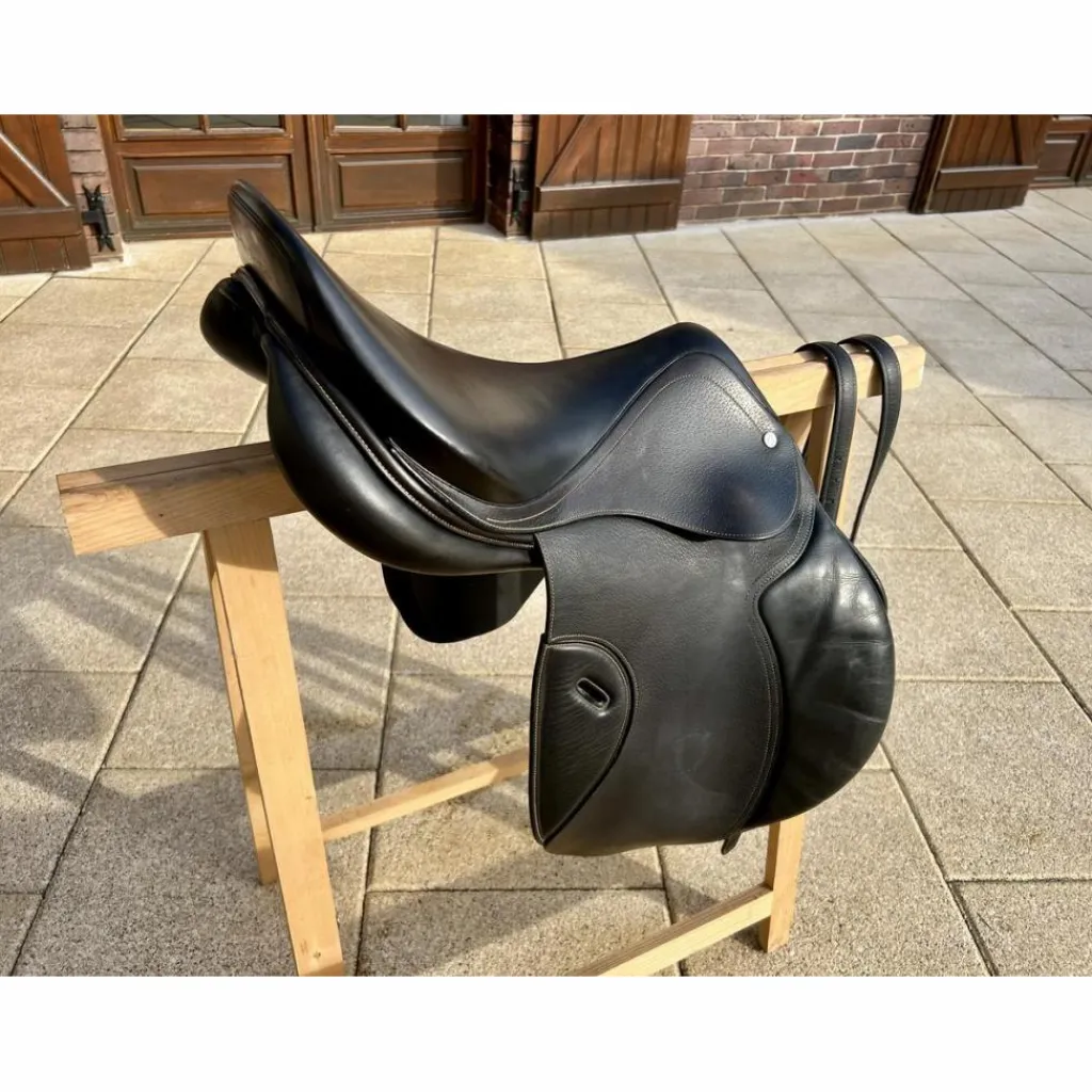 Selle mixte en cuir noir*Fouganza Sale
