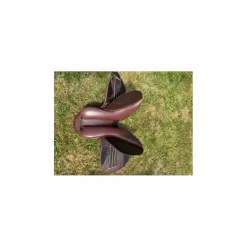 Selle équitation cuir 17,5