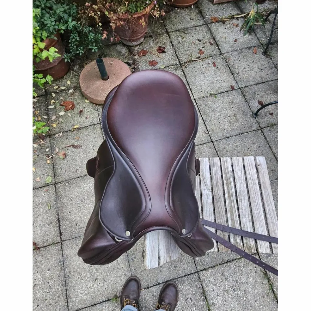 Antares Selles D'Obstacle>Selle RS Line Monoquartier marron 17.5