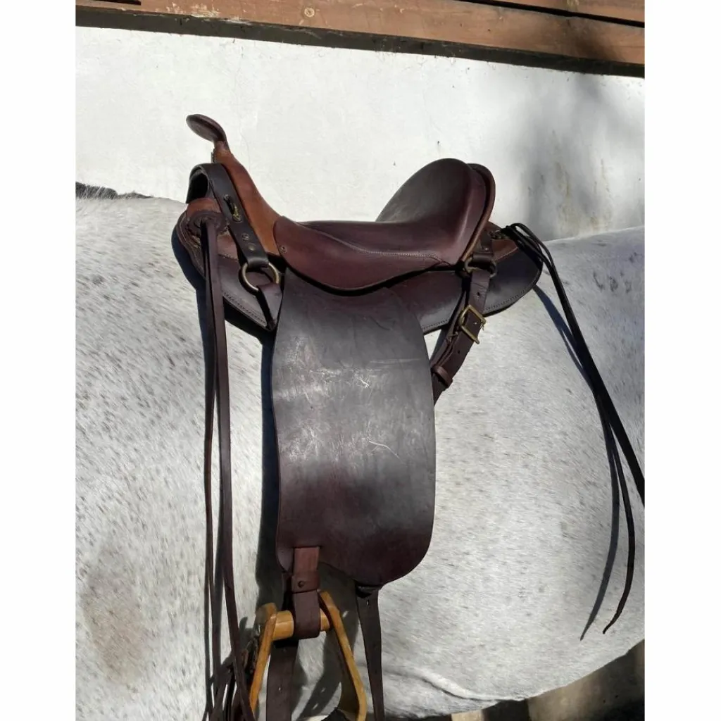 - Marque inconnue - Selles De Randonnée>selle TH taille 17,5 numérotée