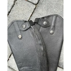 Equitheme Chaps>Shaps cuir noir